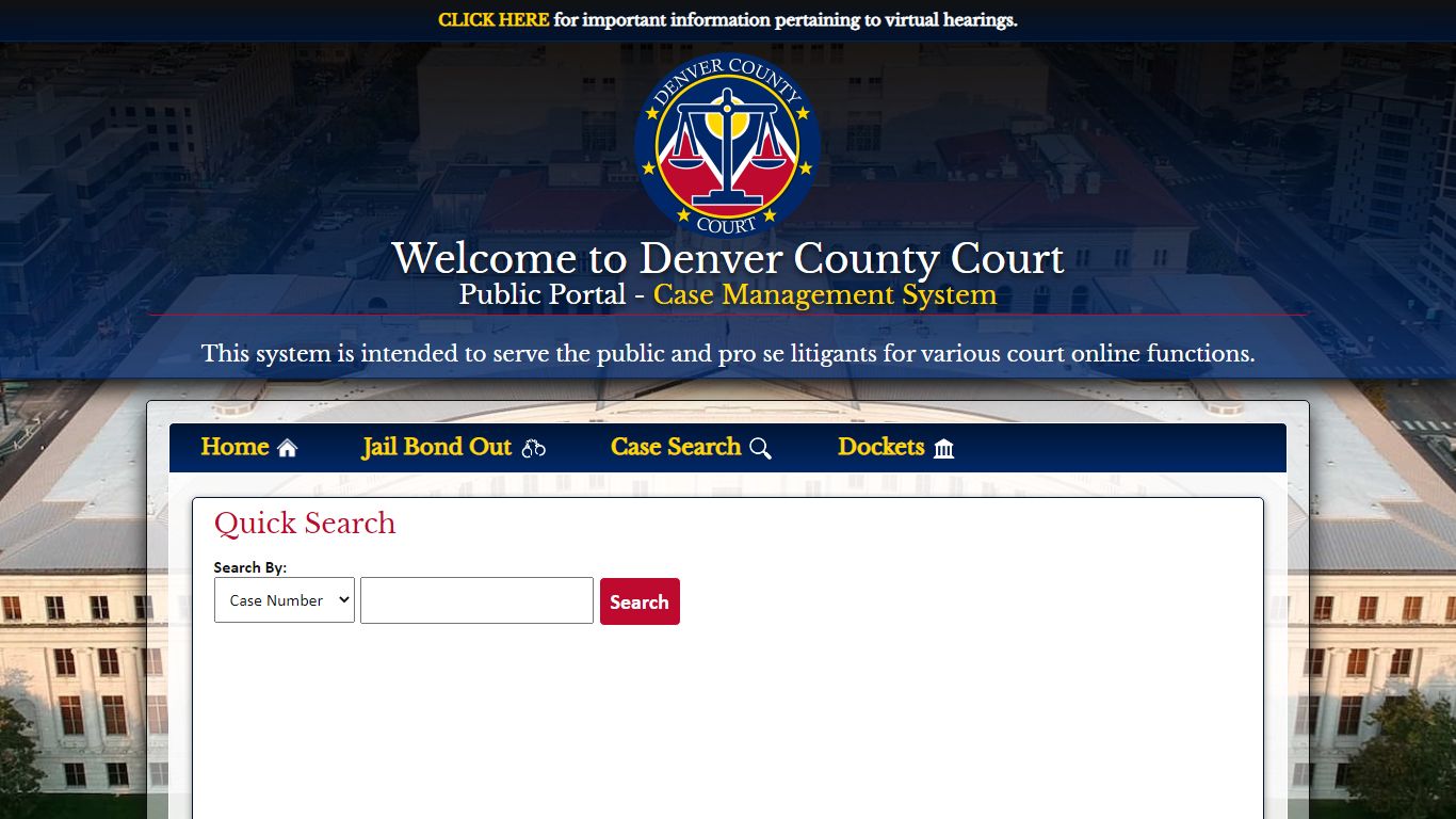 Quick Search - PublicPortal - Denver